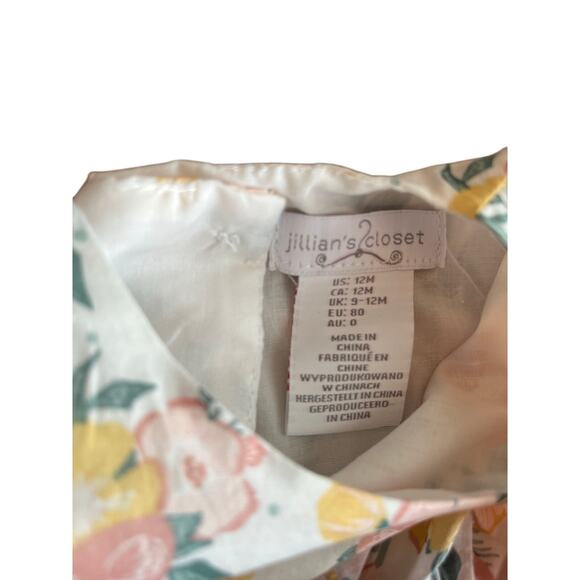 JILLIAN’S CLOSET | Baby Dress Floral with Bow & Pockets | Size 12M - Picture 4 of 5